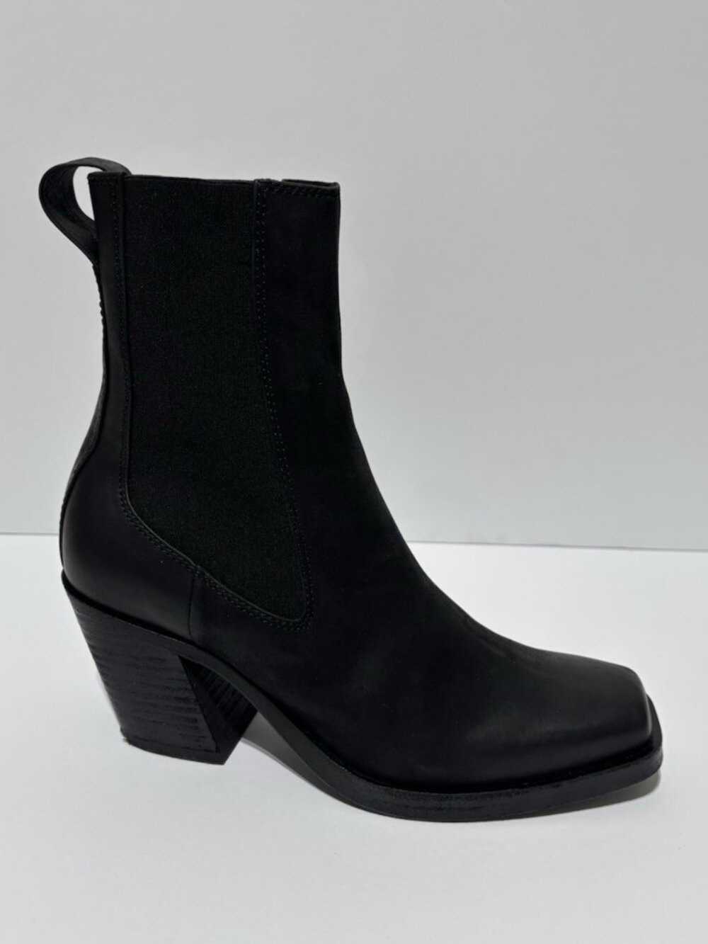 Rag & Bone Womenโs Axis Black Leather Boots, Size EUR 38, US 8 M
